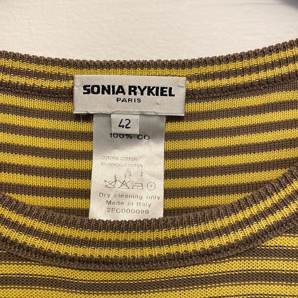 Sonia Rykiel Striped Scoopneck knit top - Picture 3 of 6